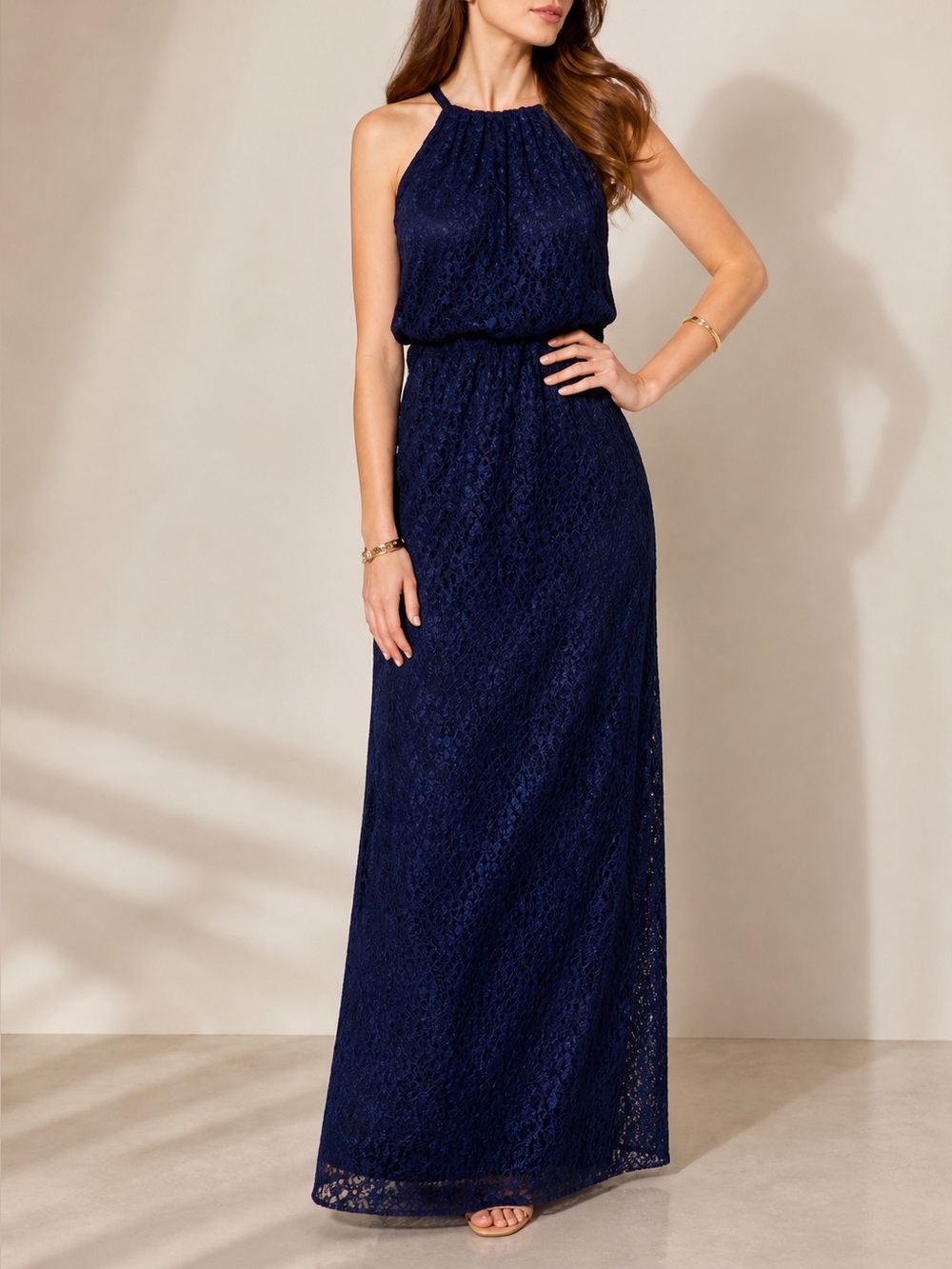 New York & Company Lace Maxi Dress